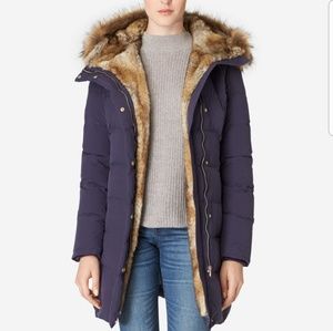 💎 COLE HAAN 💎 Down Coat with Fur Lined Hood
